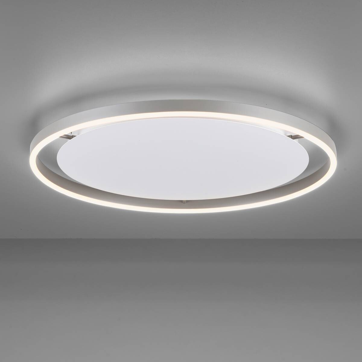 Just Light LED-Deckenleuchte RITUS 15392-95 weiß Alu Metall H/D: ca. 5,3x58,5 cm 1 Brennstellen