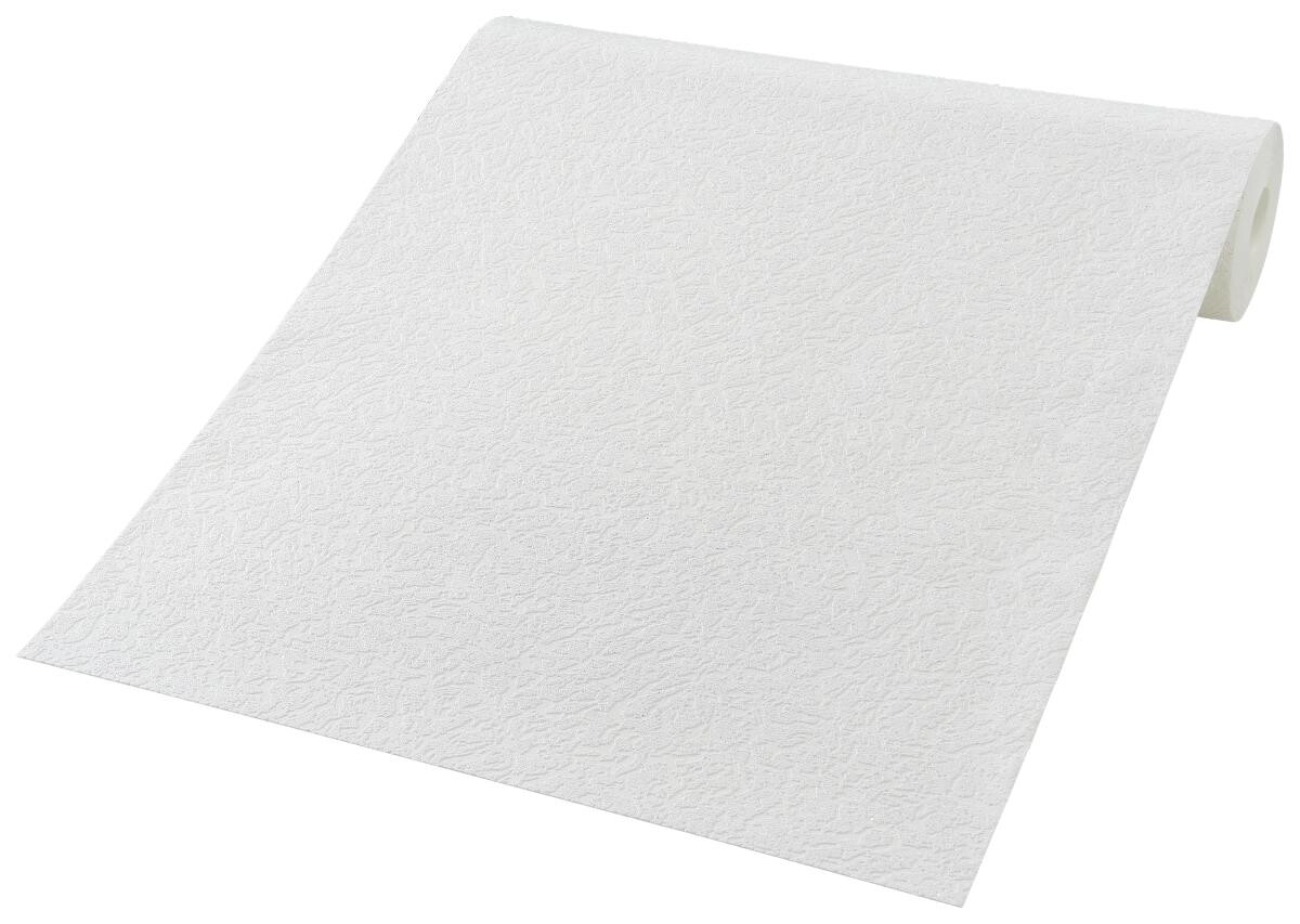 Vliestapete Struktur weiß B/L: ca. 53x1500 cm