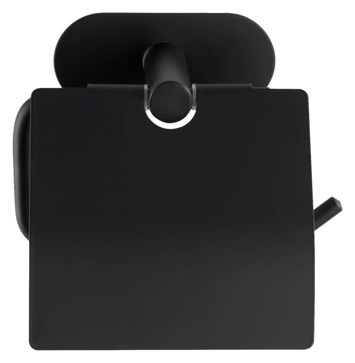 Turbo-Loc Toilettenpapierhalter schwarz Edelstahl B/H/T: ca. 14x12,5x7 cm