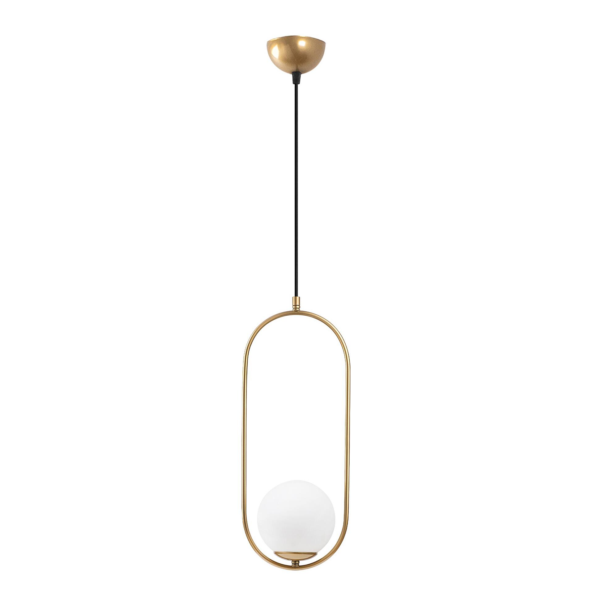 Opviq Pendelleuchte Mudon gold Glas B/H/T/L/D: ca. 15x146x15x15x15 cm E27 1 Brennstellen