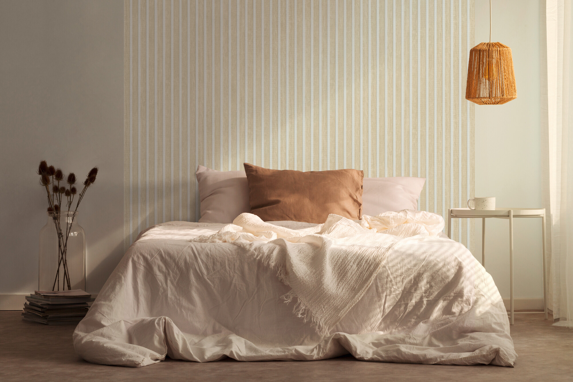 A.S.Creation Vliestapete beige weiß B/H/D: ca. 53x1005x8,5 cm