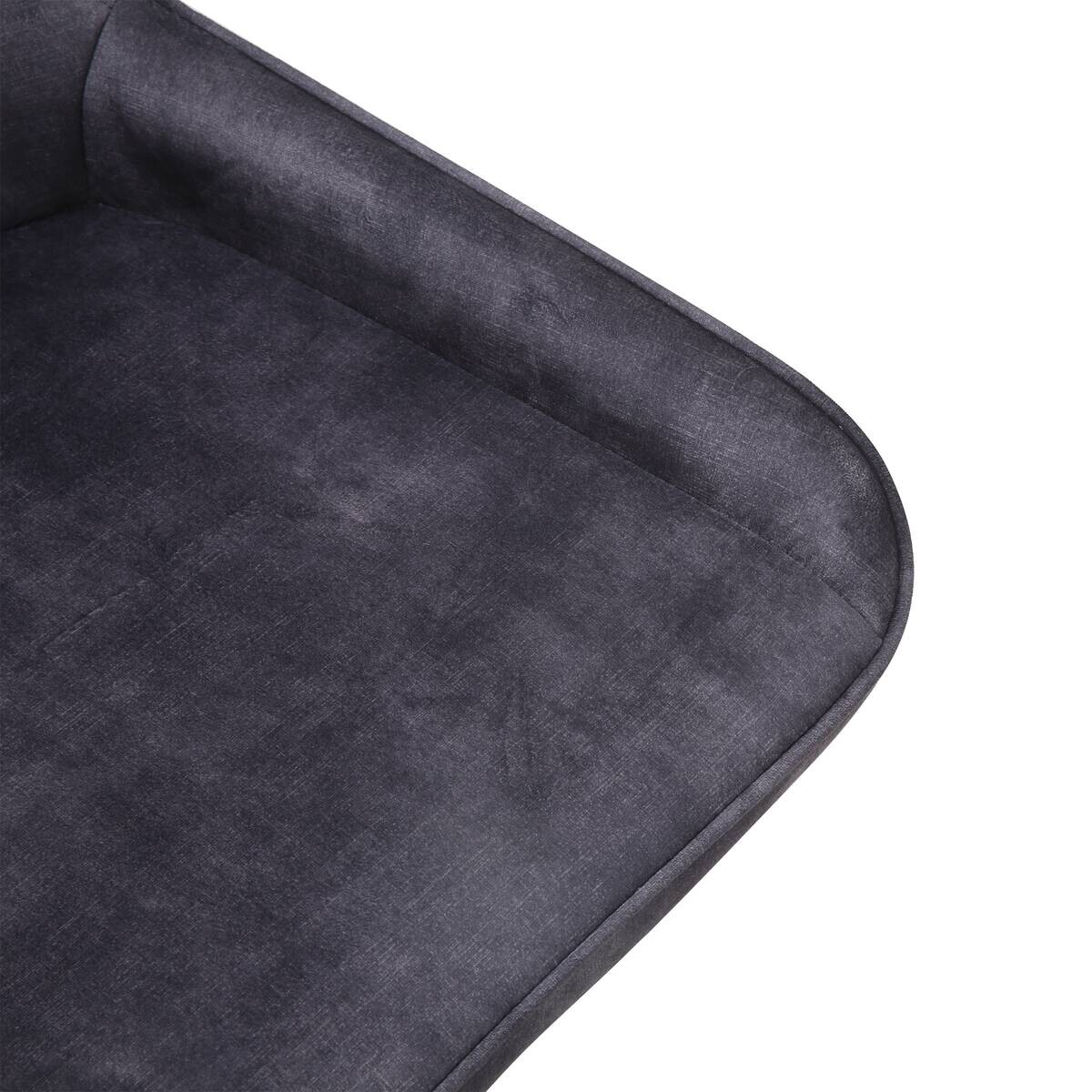 Stuhl Melanie anthrazit Microfaser B/H/T: ca. 48,5x84x57,5 cm