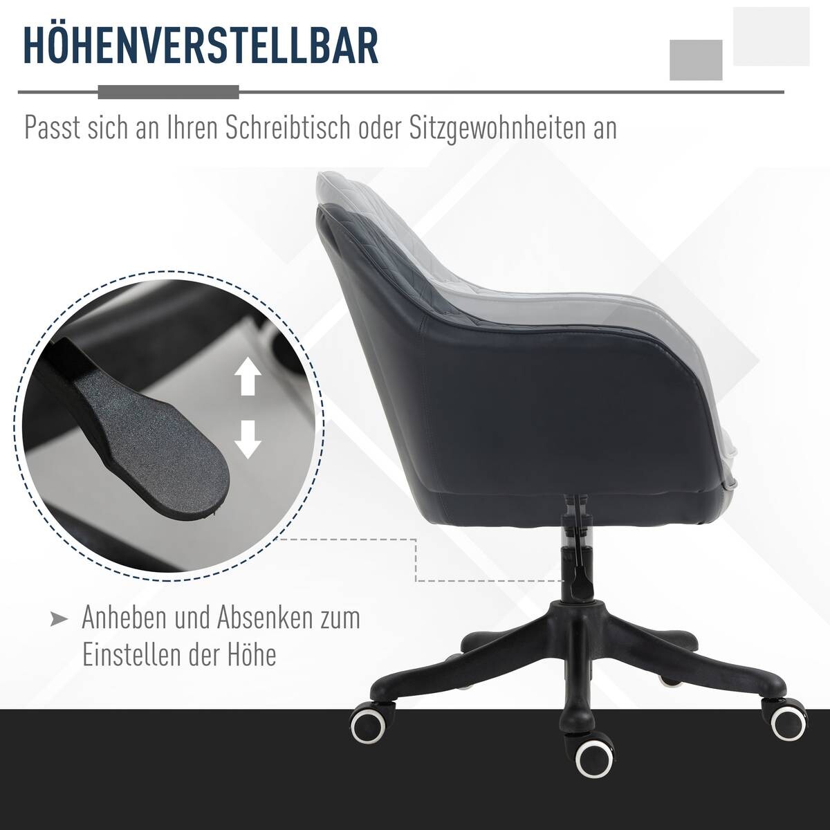 Vinsetto Massagestuhl MH921-298V01 grau Kunstleder