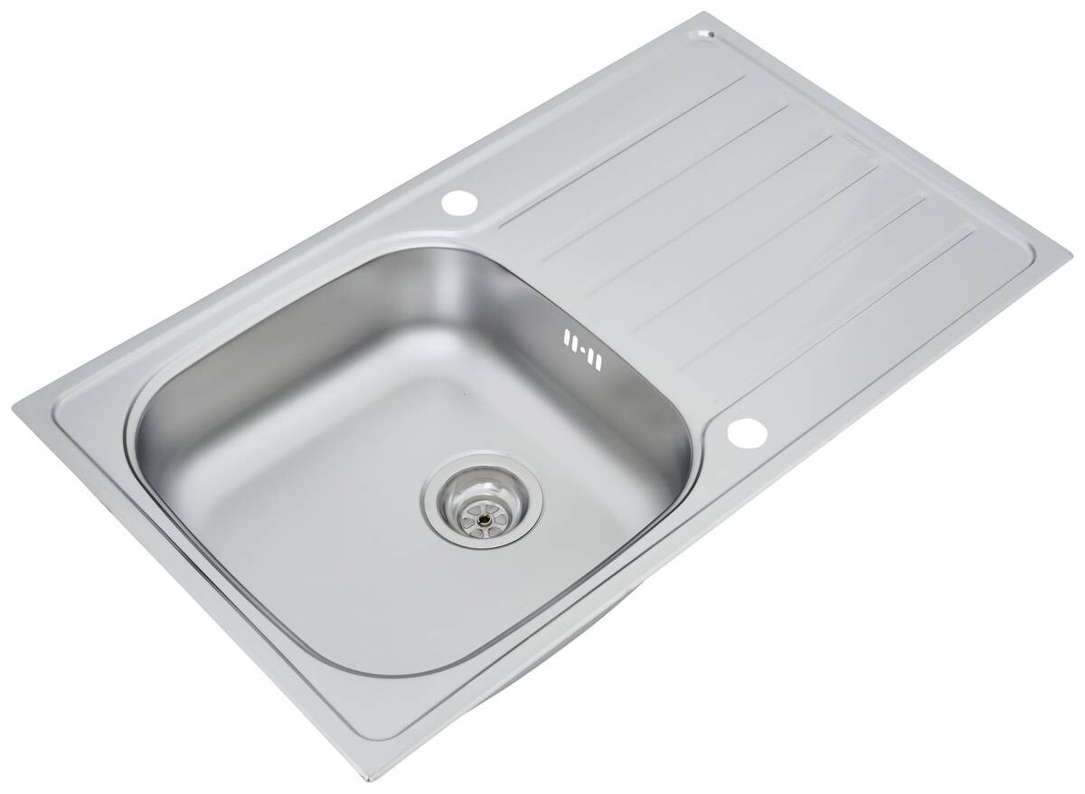 Respekta Einbauspüle Dallas 86 x 50 Edelstahl B/H/T: ca. 86x17x50 cm