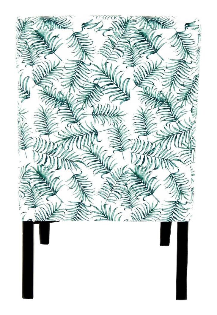 Stuhl Indira 100 weiß grün Microfaser Microfaser B/H/T: ca. 55x92x77 cm