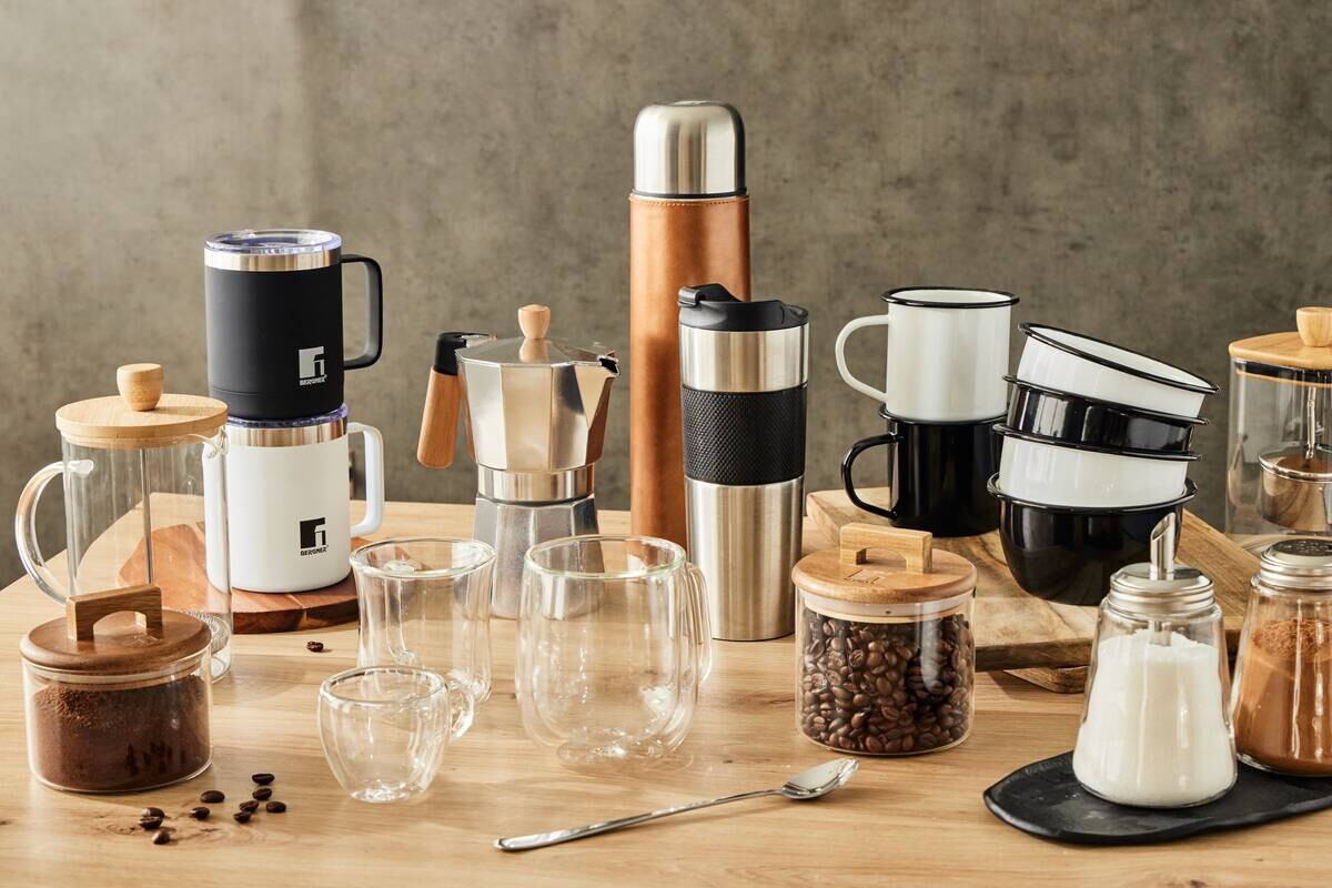 BERGNER Trinkgläserset COFFEE & TEA LOVERS transparent