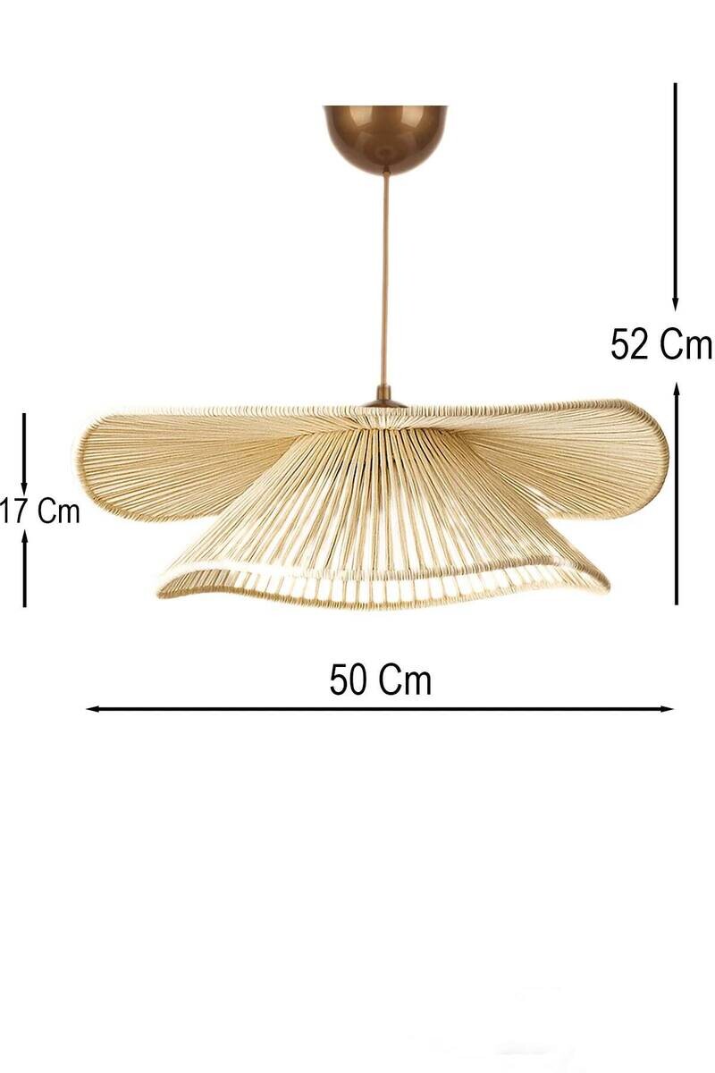 Opviq Pendelleuchte Duvela creme B/H/T/L/D: ca. 50x52x50x50x50 cm E27 1 Brennstellen