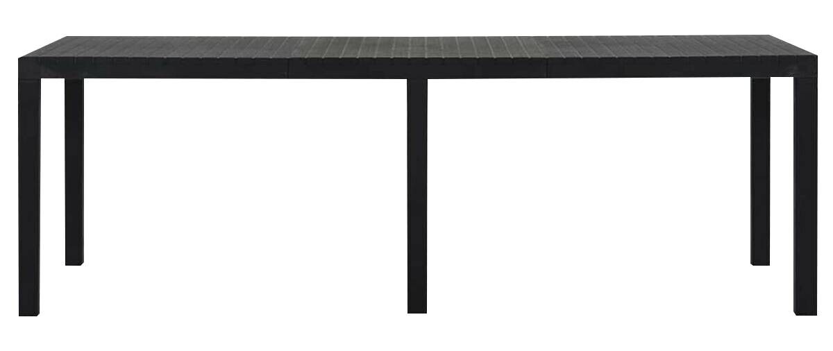 ProGarden Gartentisch Indo anthrazit Kunststoff B/H/L: ca. 220x90x72 cm