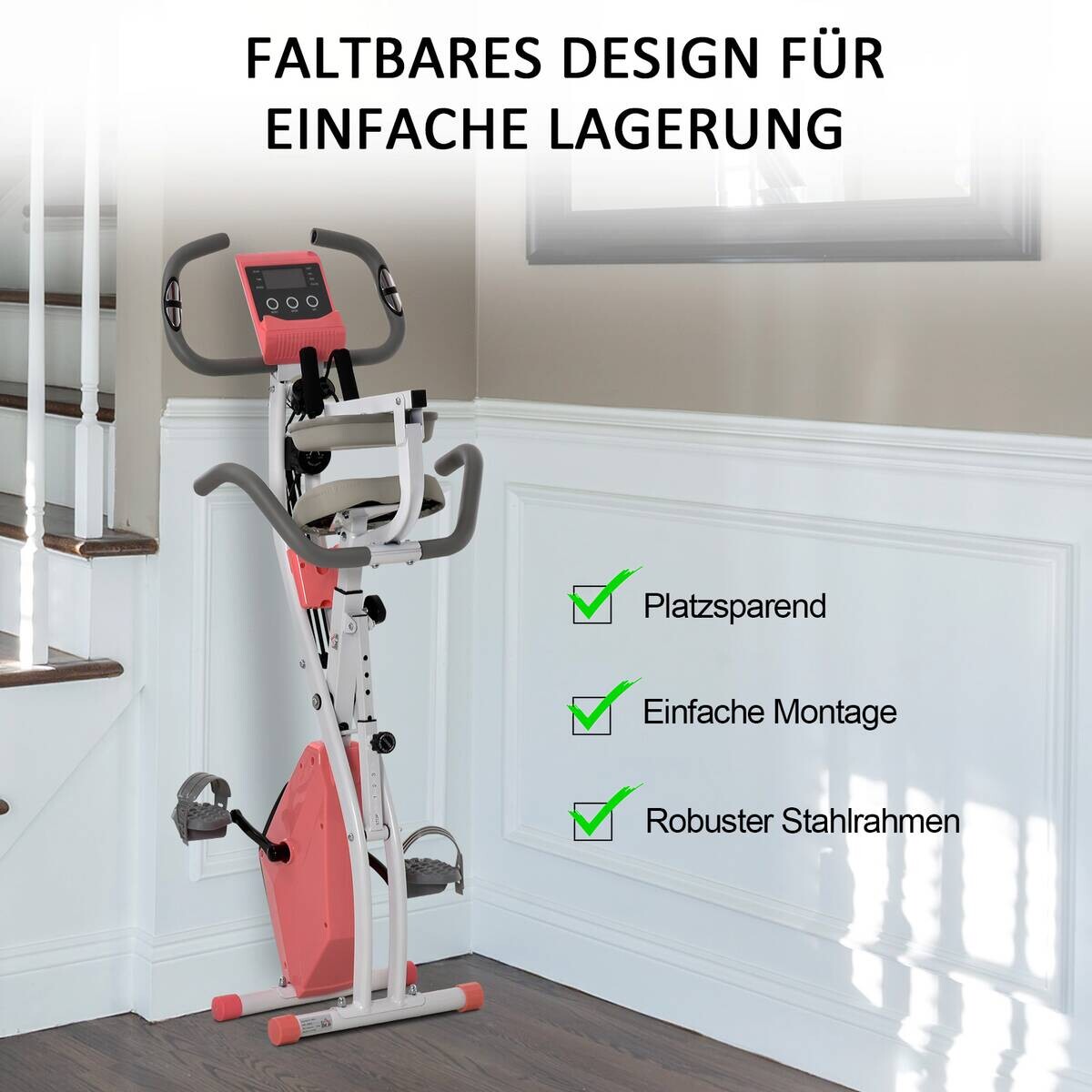 HOMCOM Fitness-Zubehör rosa Polypropylen B/H/L: ca. 51x97x115 cm