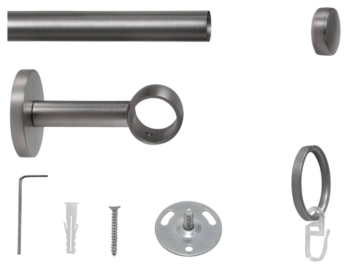 ondeco Stilgarnituren cap-noble Edelstahloptik Metall ausziehbar von ca. 160 bis 280 cm 1.0 Läufe