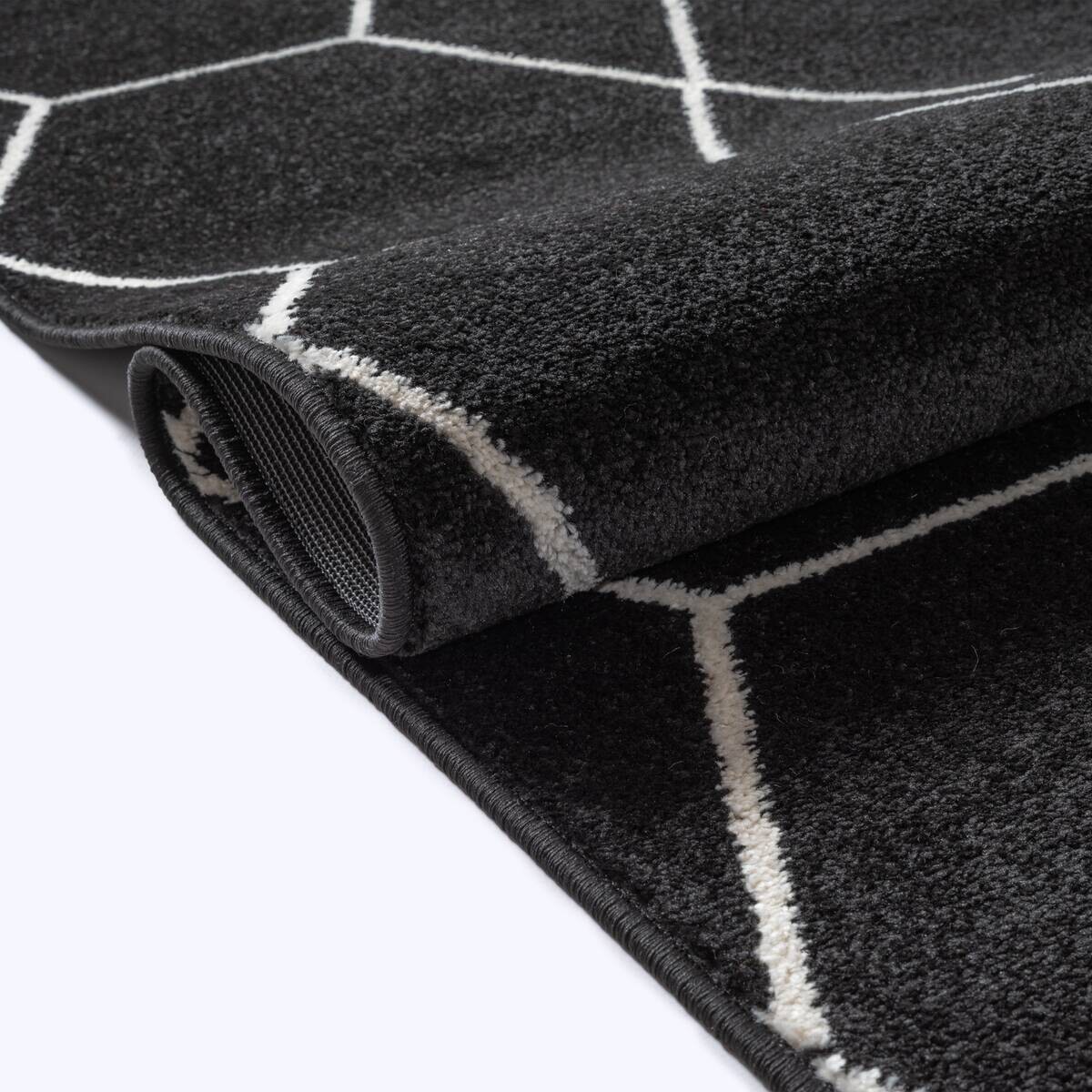 Sanat Teppich Trellis schwarz B/L: ca. 160x230 cm