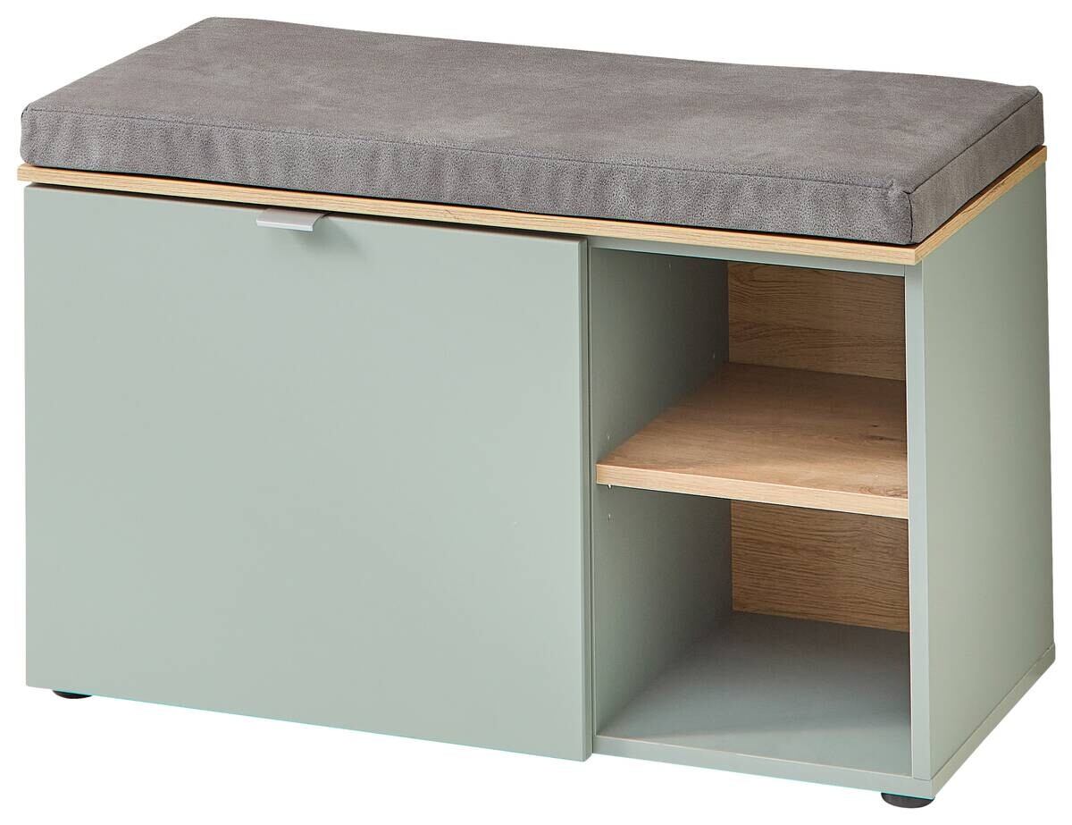 Sitzbank Bari salbei Eiche Artisan Nachbildung B/H/T: ca. 78x50x38 cm