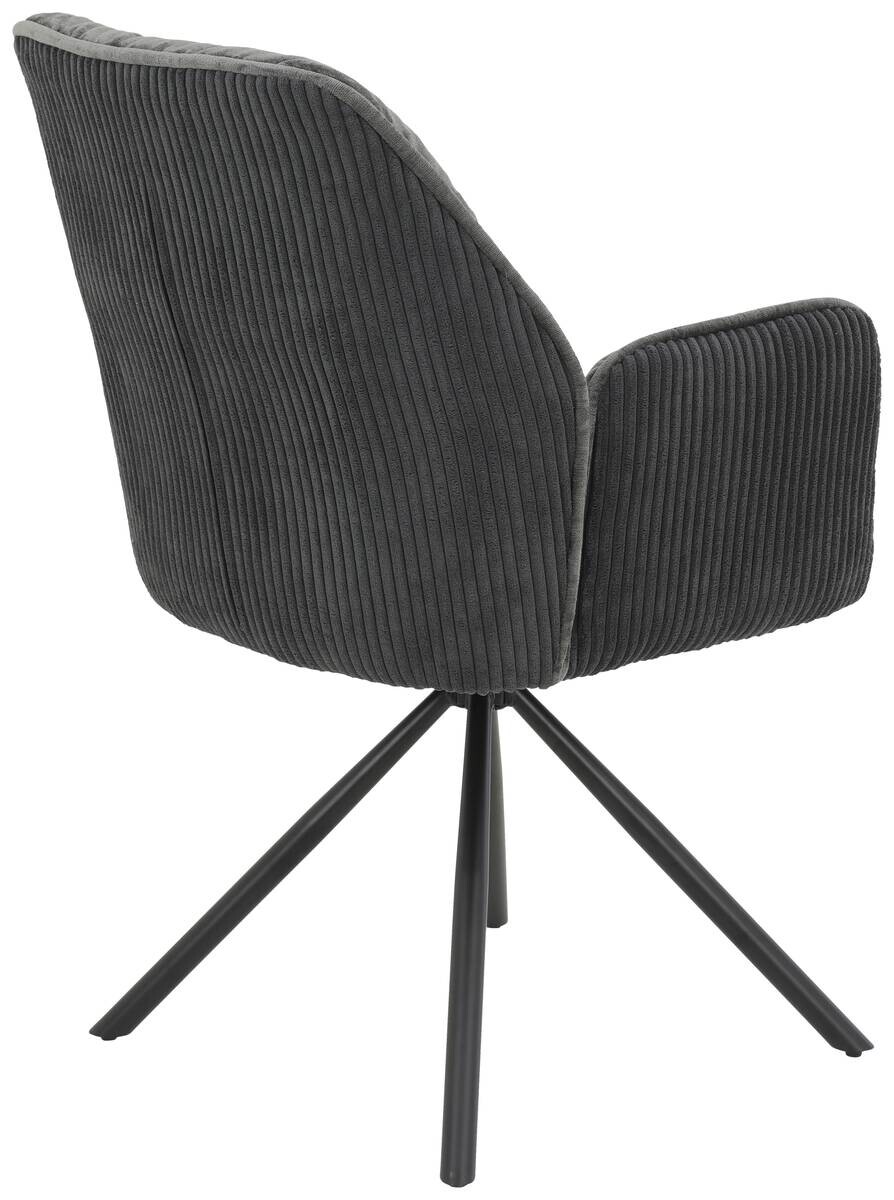 Sessel Amira, 2er-Set anthrazit B/H/T: ca. 56x89x61 cm