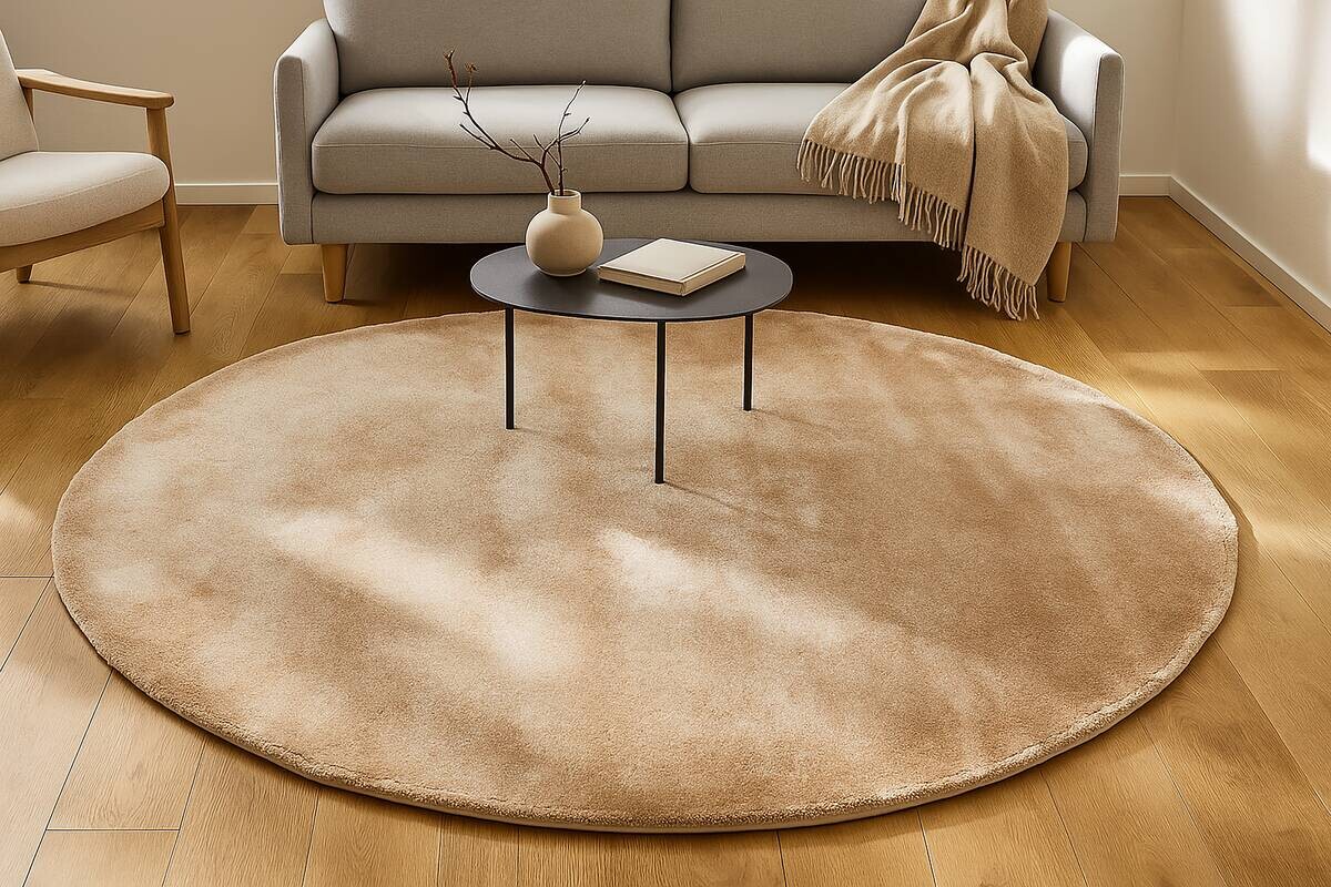 Arte Espina Hochflorteppich Soul 8120 Samt weiß B/L: ca. 200x200 cm