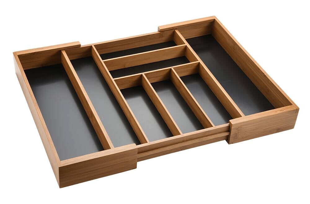 Kesper Besteckkasten braun Bambus B/H/L: ca. 43x6x34 cm