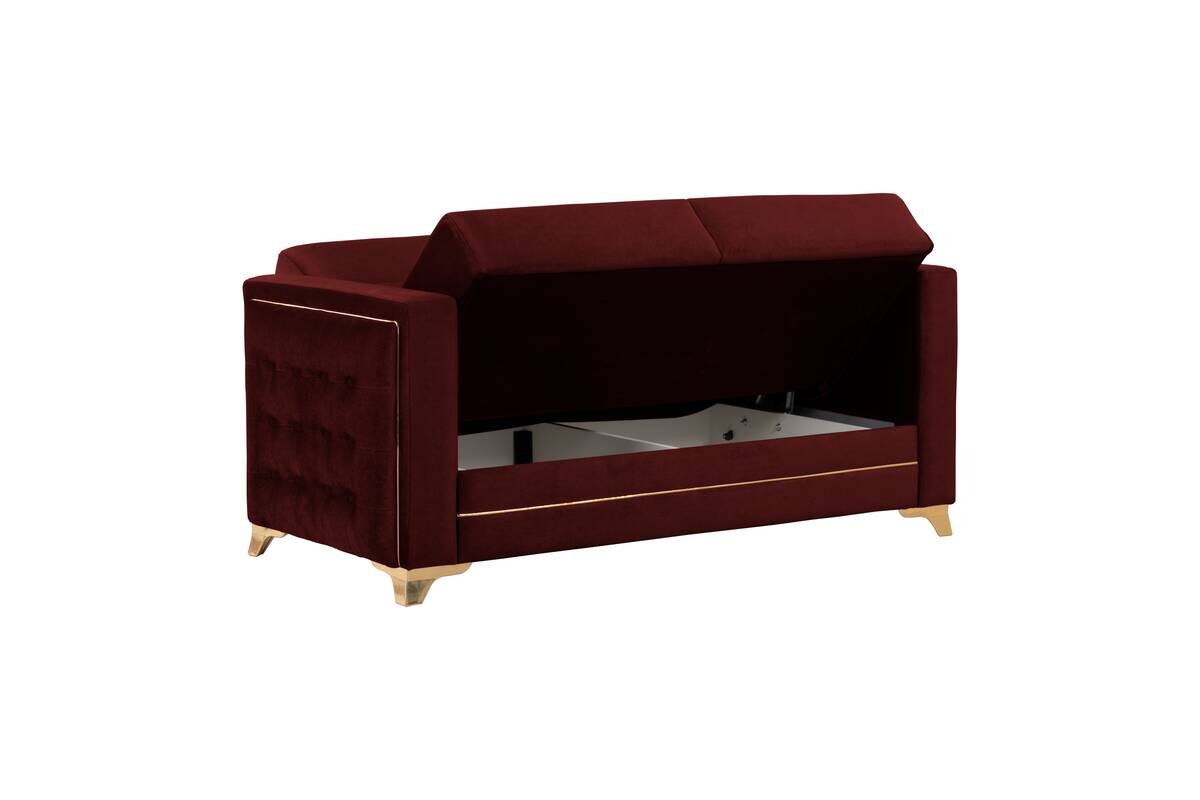 Sofa 3-2-1 Cavana bordeaux Microfaser
