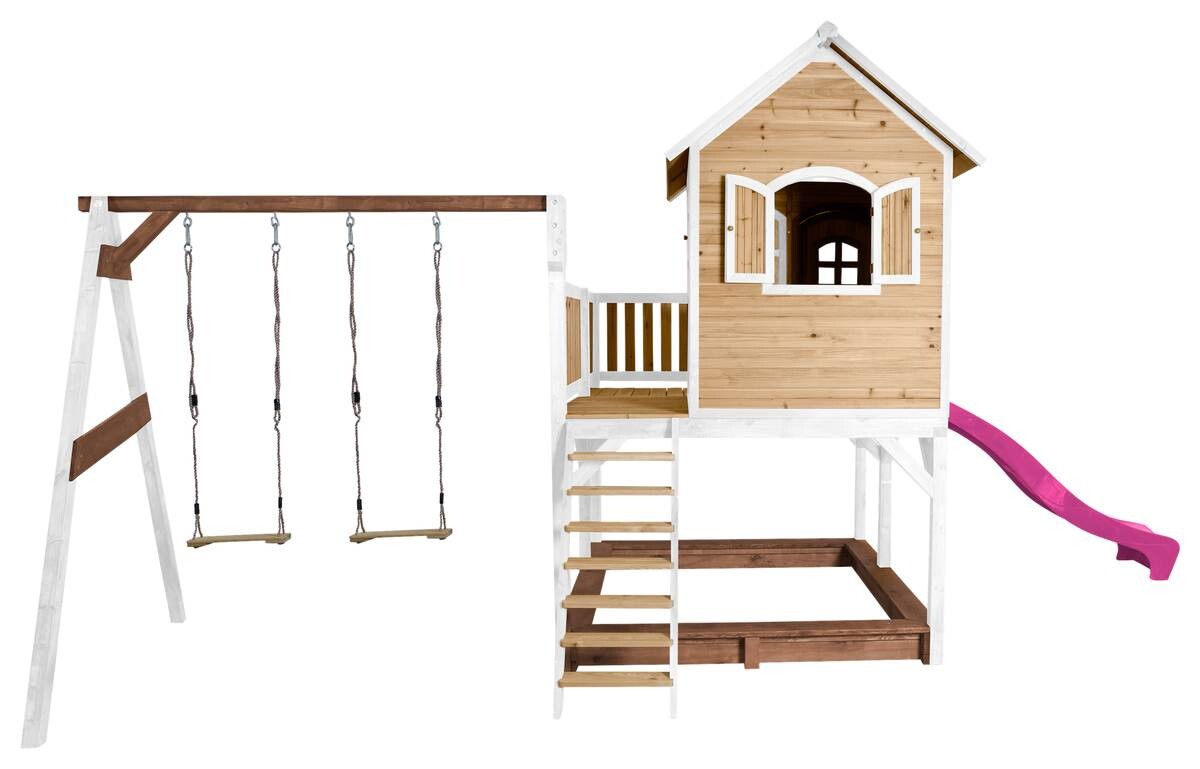 AXI Spielhaus Liam braun B/H/L: ca. 613x291x277 cm