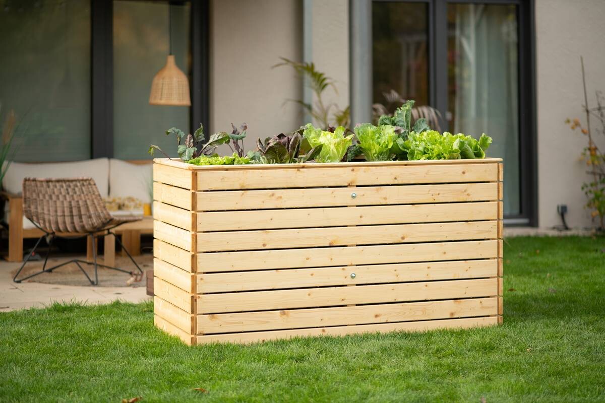 Westmann Hochbeet Fichte XL natur Fichte B/H/L: ca. 70x90x160 cm