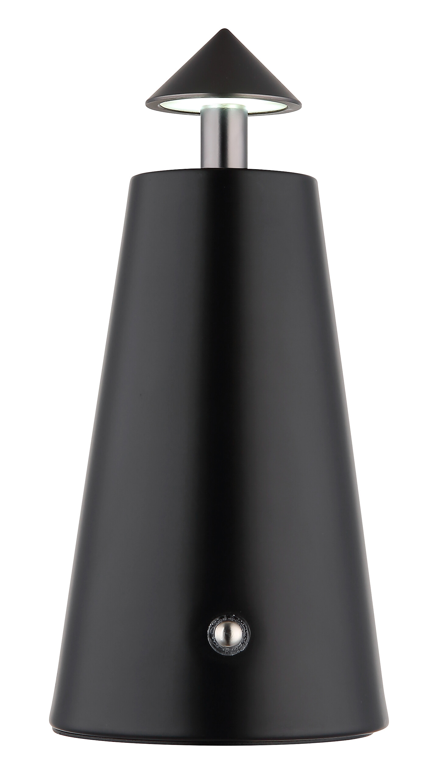 GLOBO LED-Tischleuchte mattschwarz Chrom Metall Kunststoff Stein H/D: ca. 19x9 cm 1 Brennstellen