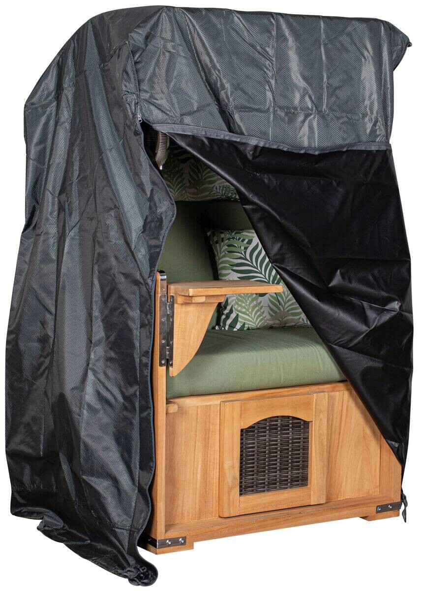 deVries Schutzhaube grau Polyester B/H/L: ca. 95x165x104 cm