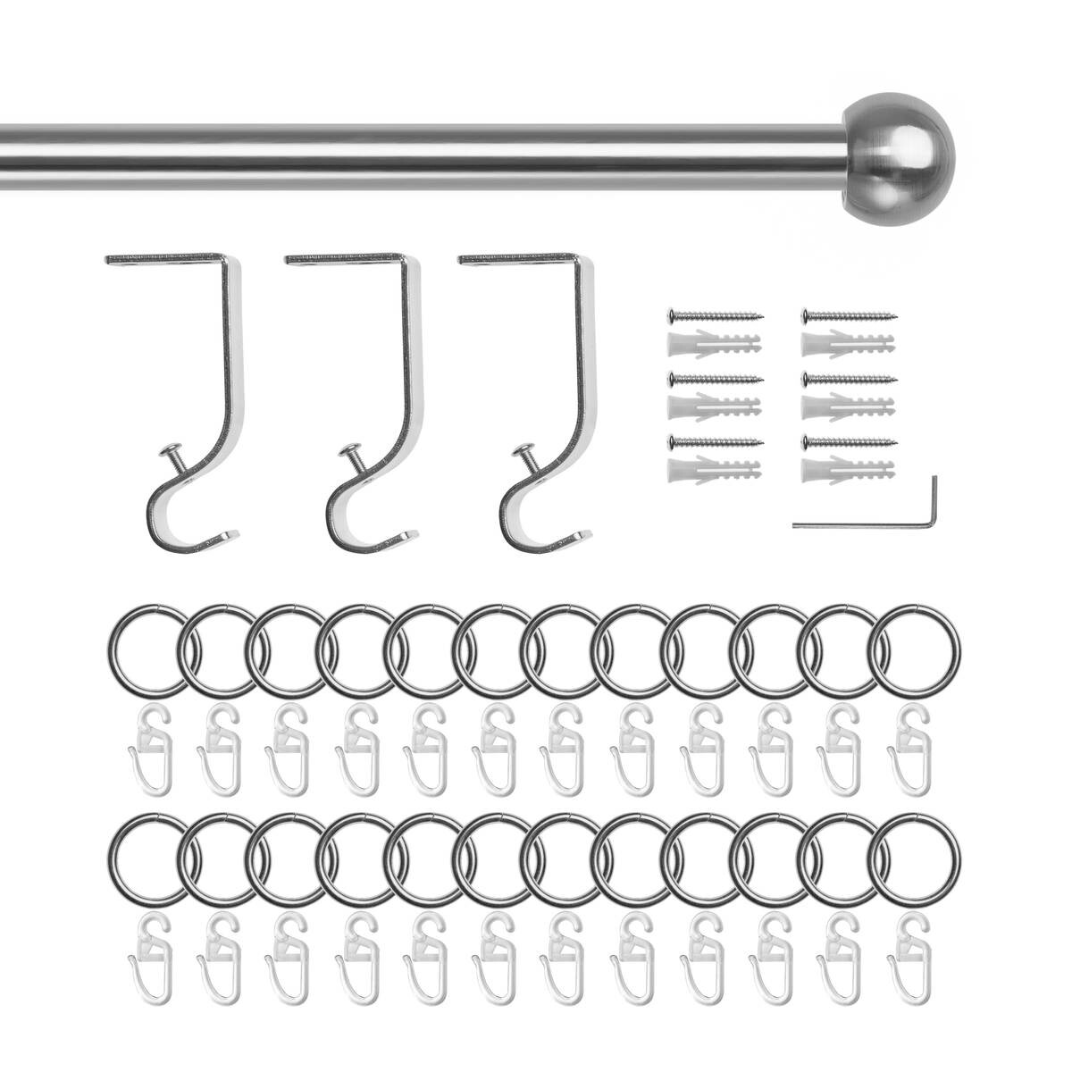 LICHTBLICK Gardinenstange Kugel