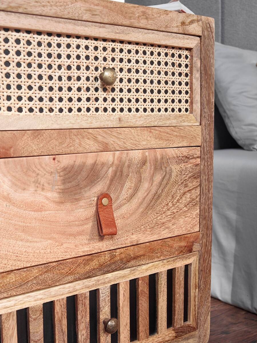 Nachtkonsole braun B/H/T: ca. 40x60x30 cm