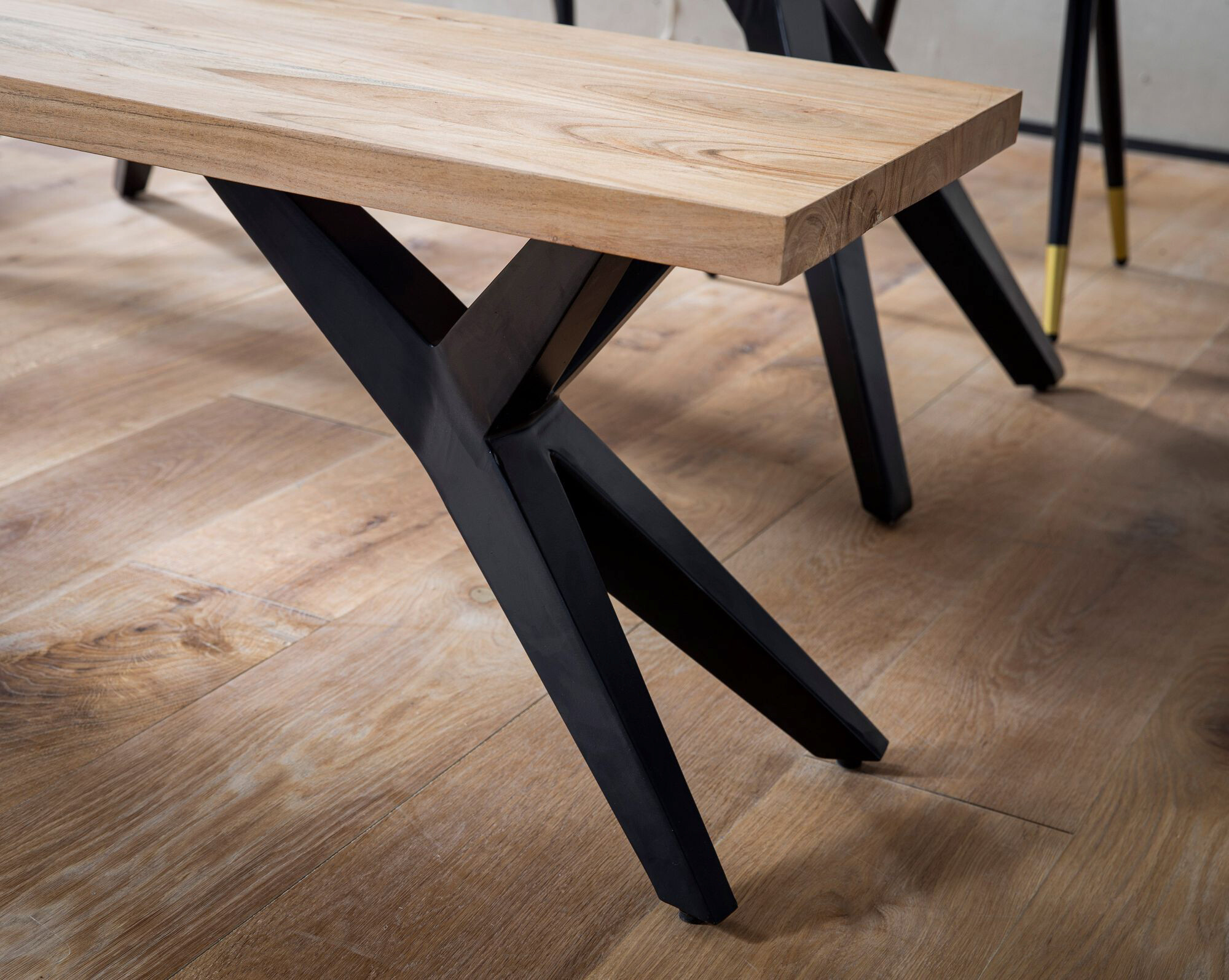 Sitzbank braun B/H/T: ca. 160x45x45 cm