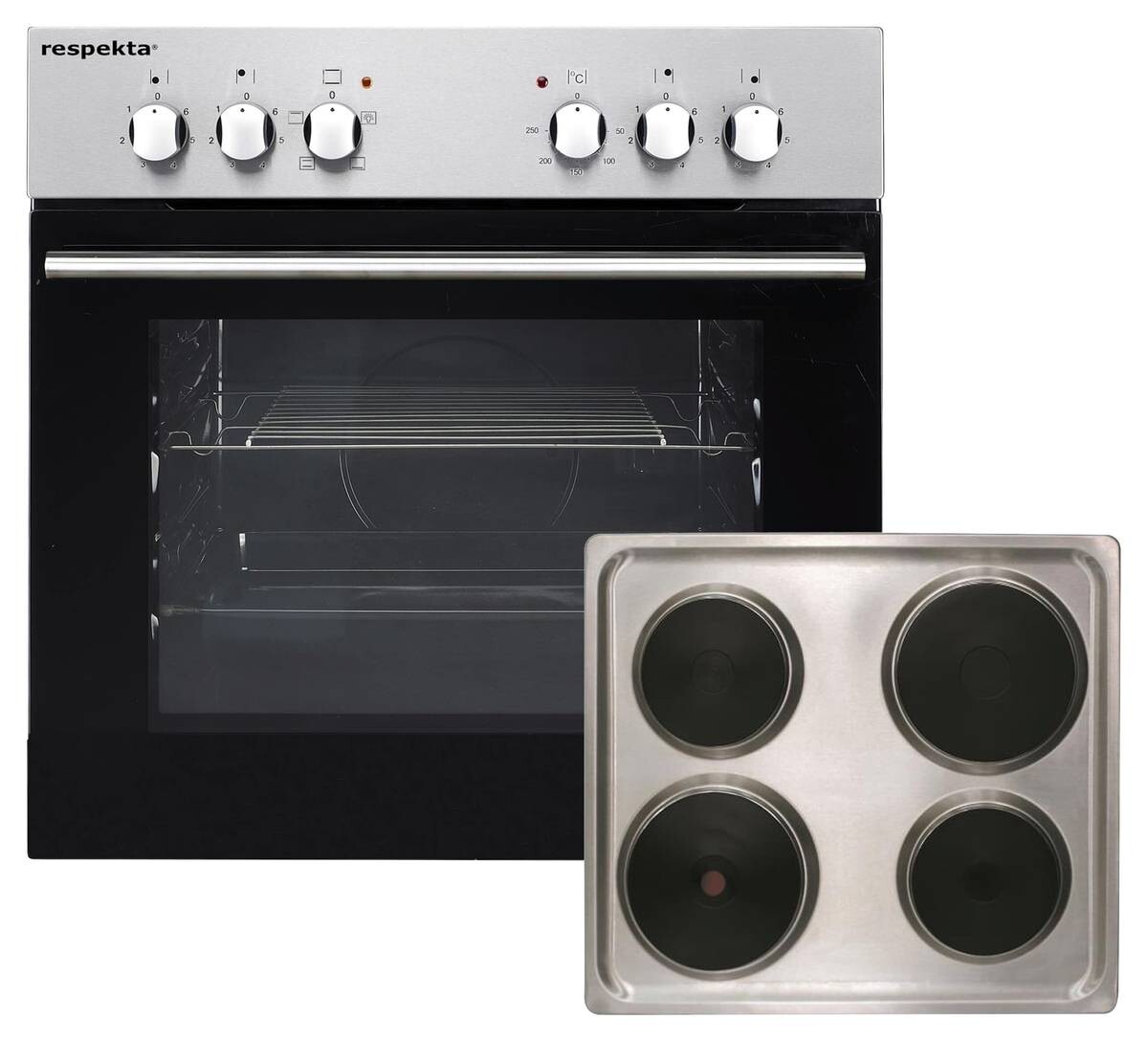 Respekta Küchenblock Economy weiß matt B/H/T: ca. 270x200x60 cm