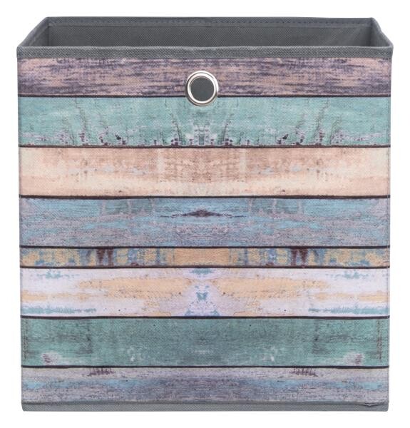 Motivbox Wood bunt anthrazit B/H/T: ca. 32x32x32 cm