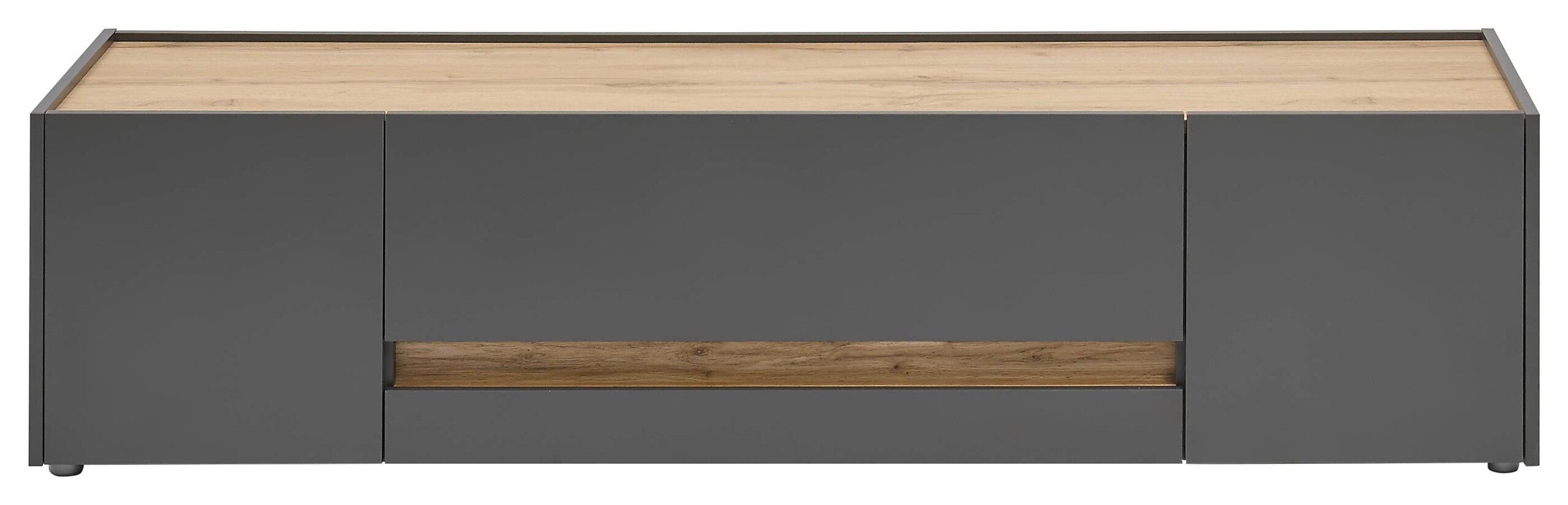 TV-Lowboard City Eiche Wotan Nachbildung anthrazit B/H/T: ca. 170x40x45 cm