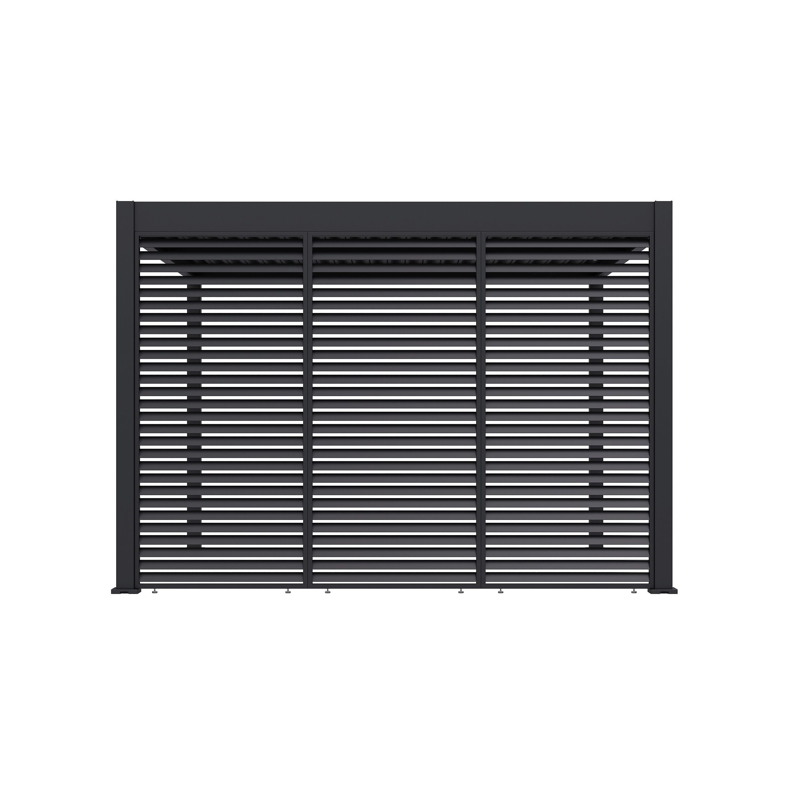 Paragon Outdoor Lamellen-Sichtschutz Grand Tuscan grau Aluminium B/H: ca. 114x234 cm