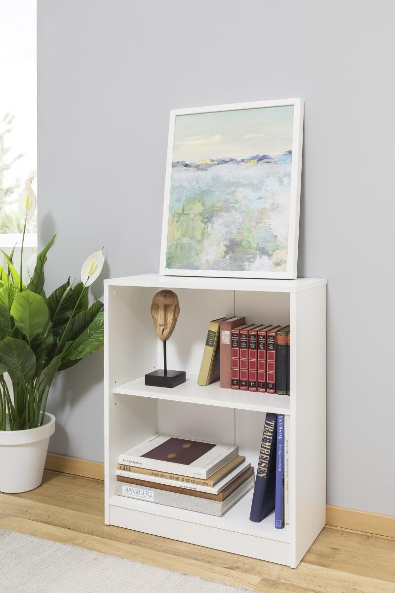 Regal Peggy 4 weiß B/H/T: ca. 58x72x28 cm