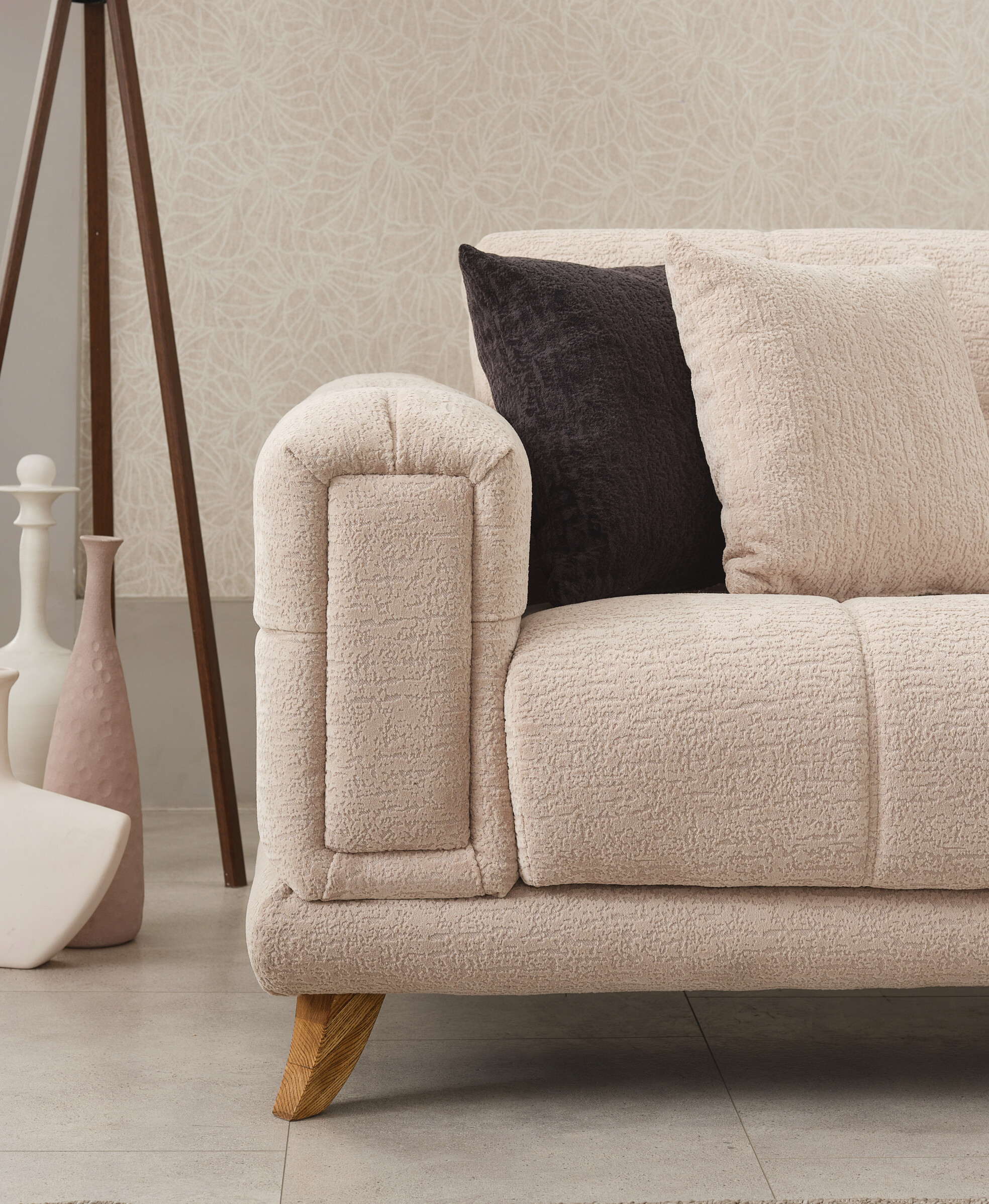 Sofa 3-2-1 Rixos beige Webstoff