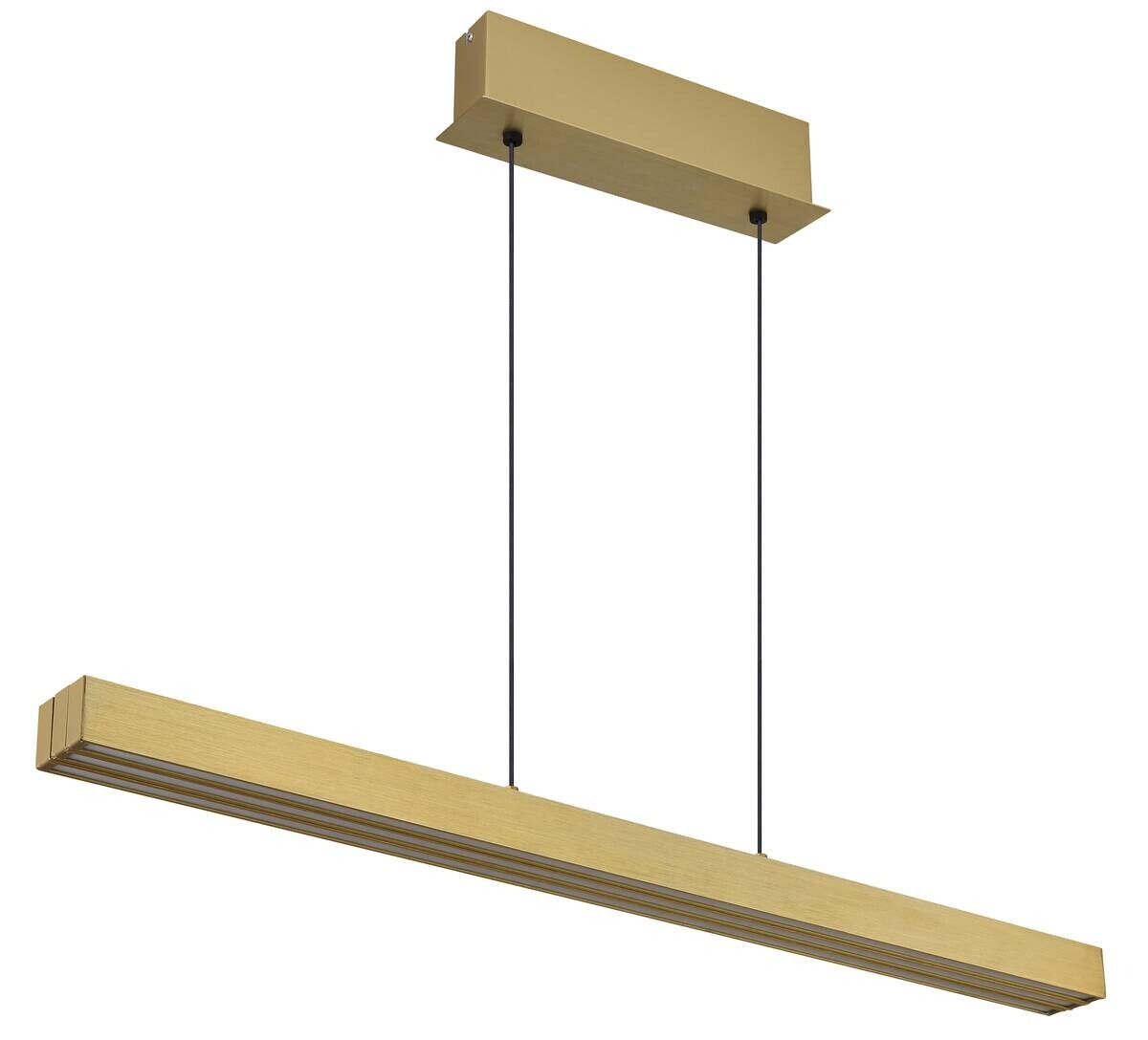 GLOBO LED-Pendelleuchte altmessing Aluminium B/H/L: ca. 7,5x150x150 cm 1.0 Brennstellen