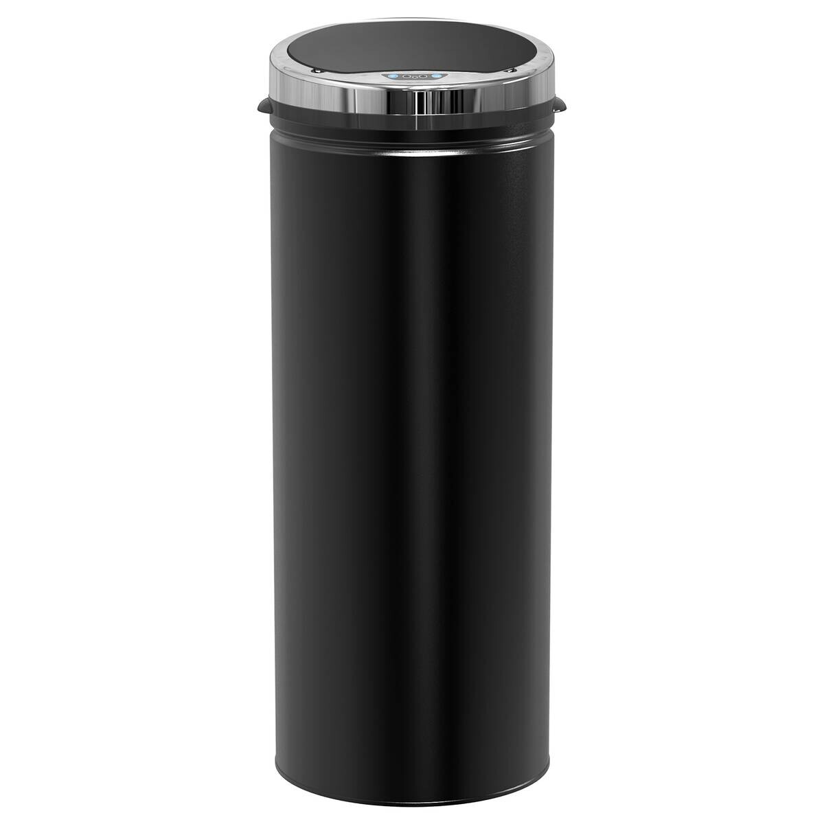 HOMCOM Automatik-Mülleimer 03-0046 schwarz Stahl Kunststoff Polypropylen B/H/L: ca. 30,5x30,5x81,5 cm