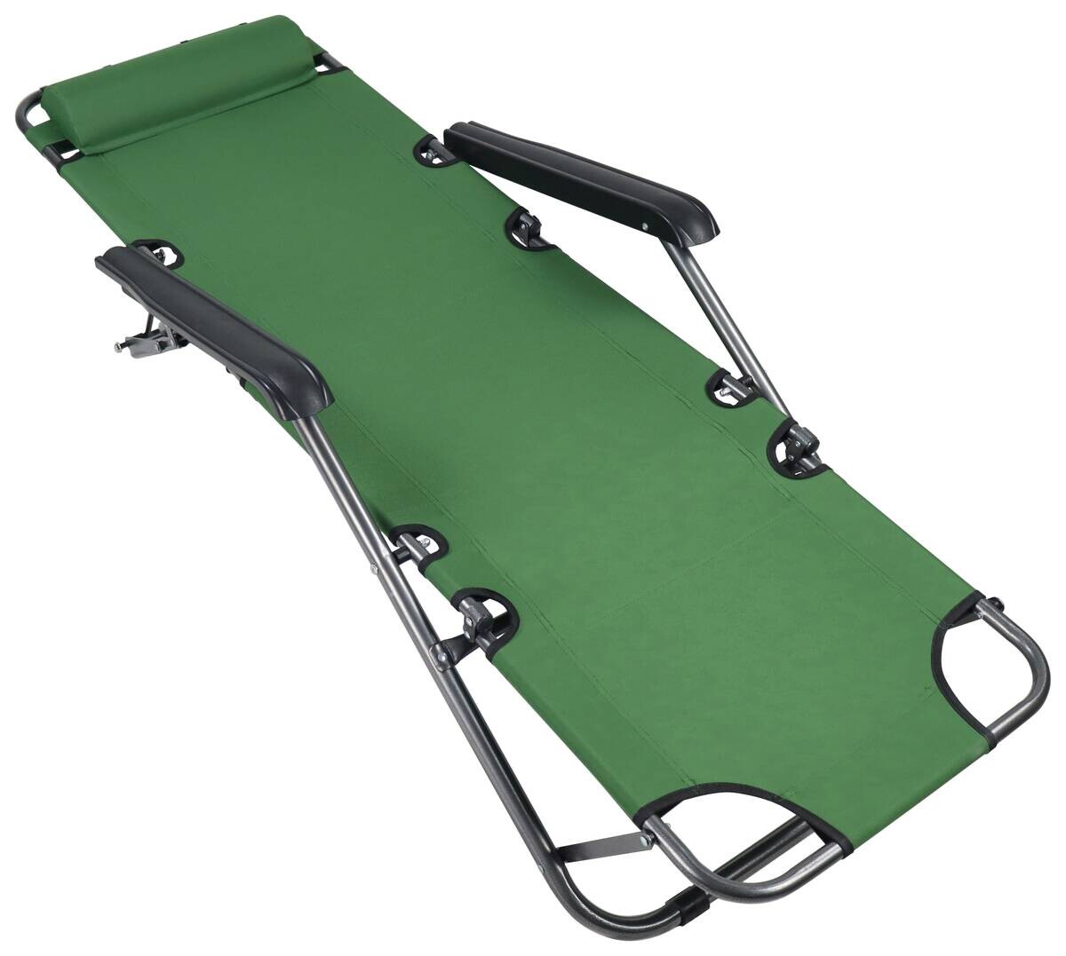VCM Relaxliege Maltosa grün Stahl