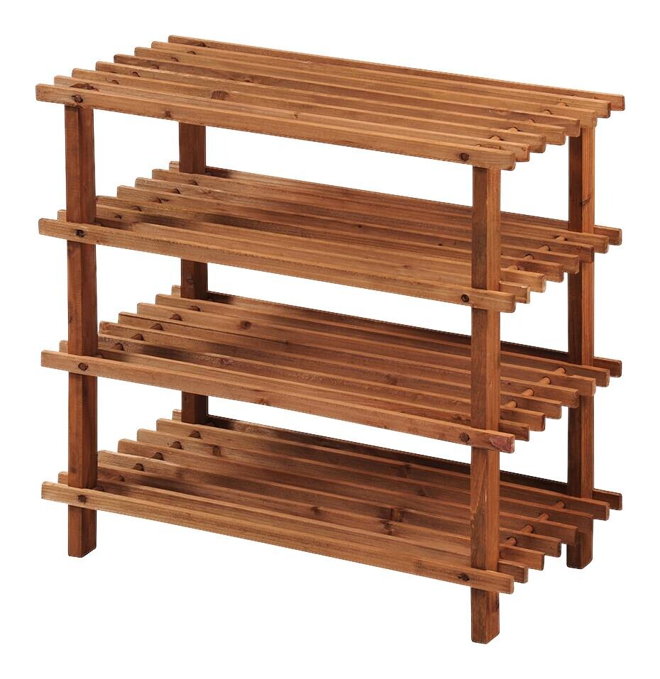 Kesper Schuhregal natur Holz B/H/L: ca. 26x52x54 cm