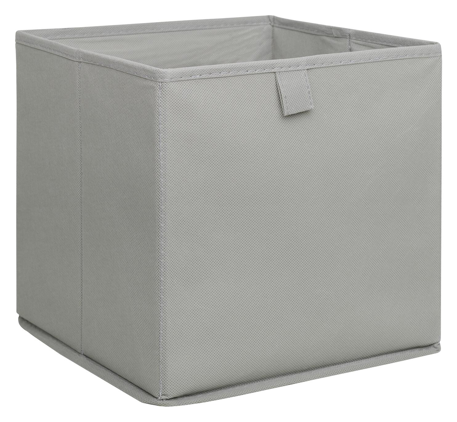 Stoffbox grau B/H/T: ca. 24x24x24 cm