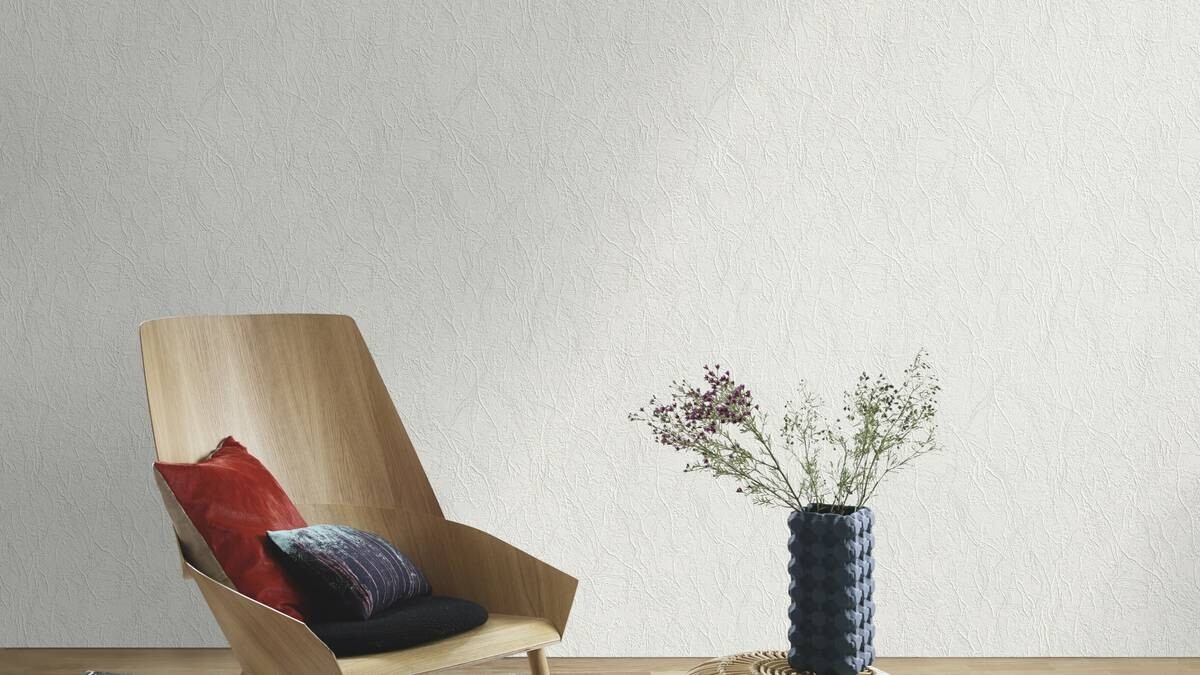 Rasch Vliestapete Struktur weiß B/L: ca. 53x1005 cm