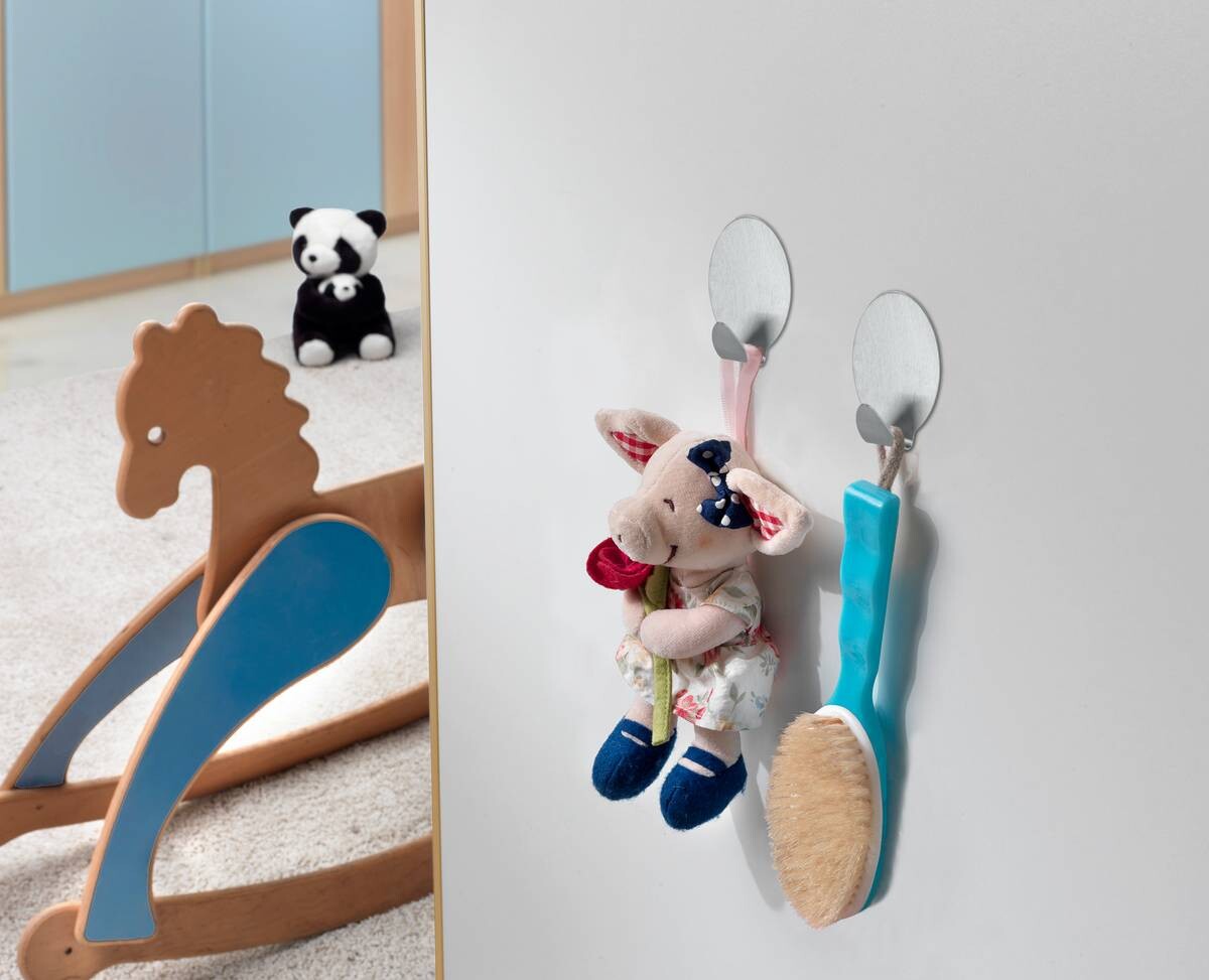 Metaltex Klebehaken silber Edelstahl