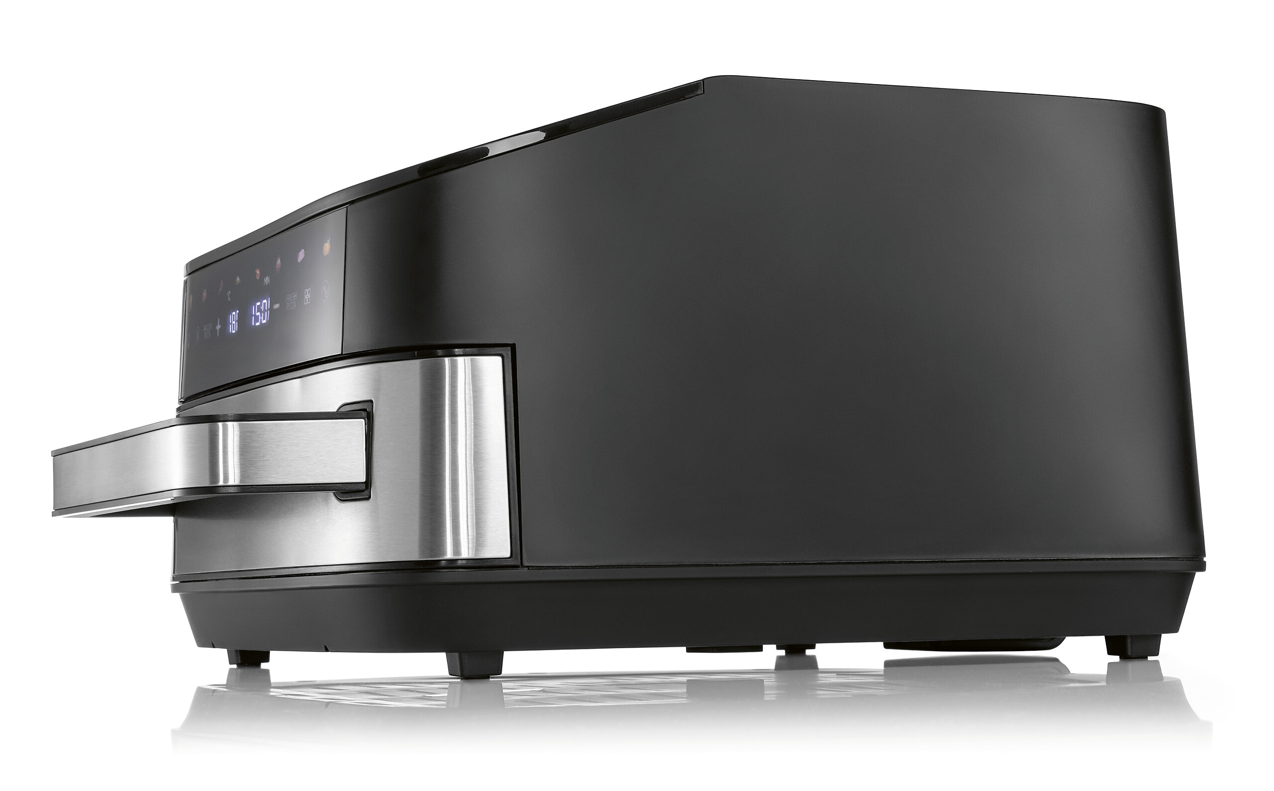 GOURMETmaxx Heißluftfritteuse XXL schwarz Edelstahl B/H/L: ca. 41x24x32,5 cm ca. 7 l