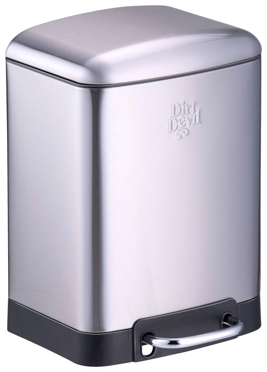 Dirt Devil Treteimer silber Edelstahl B/H/T: ca. 23x32,5x22,5 cm