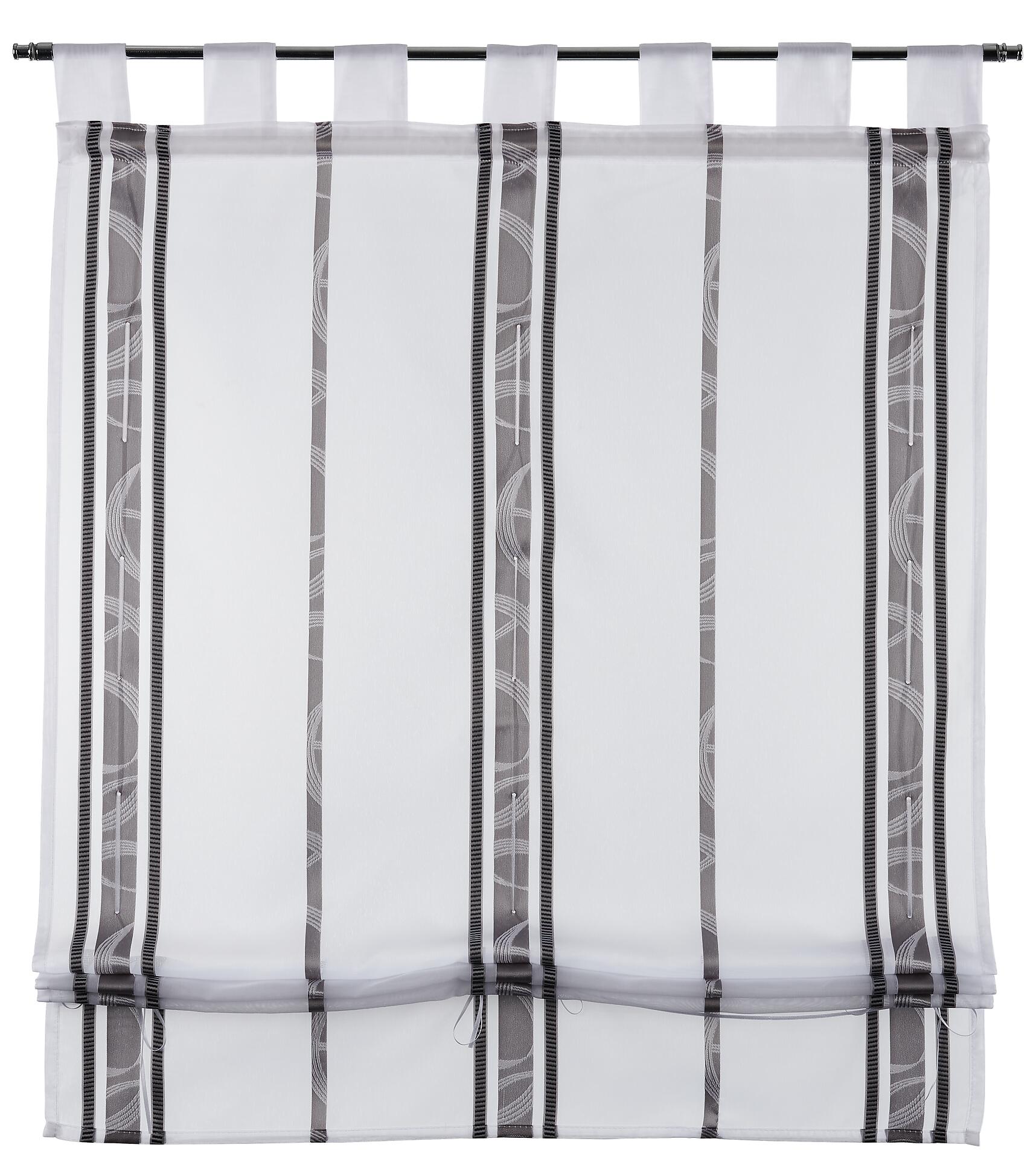 POCOline Bändchenrollo Klara grau B/L: ca. 60x140 cm