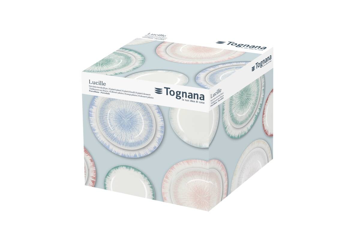 TOGNANA Tafelservice Madison Lucille bunt Porzellan 18 tlg.