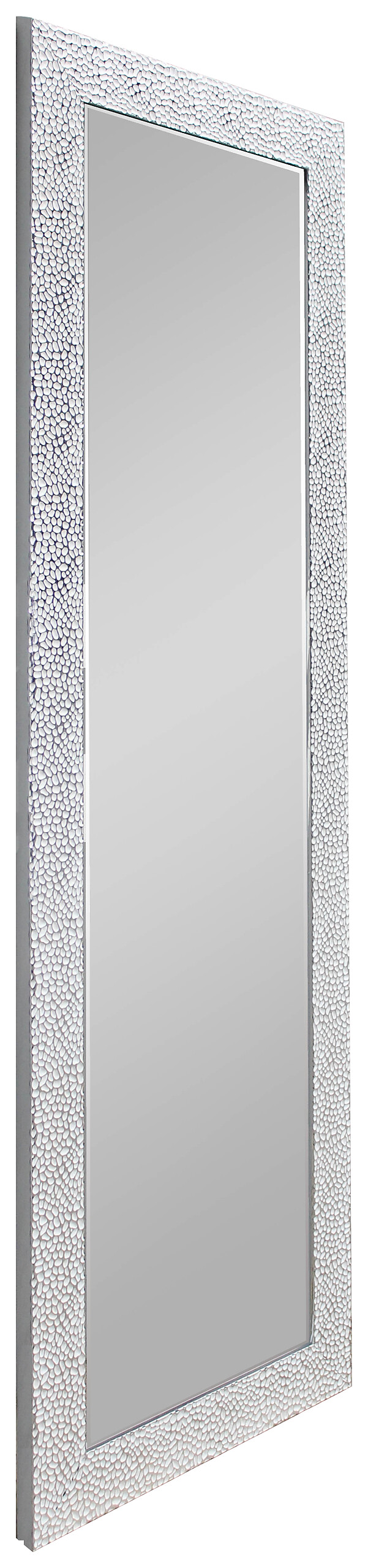 Mirrors&More Rahmenspiegel VICKY weiß Chrom Optik B/H/T: ca. 50x150x2 cm