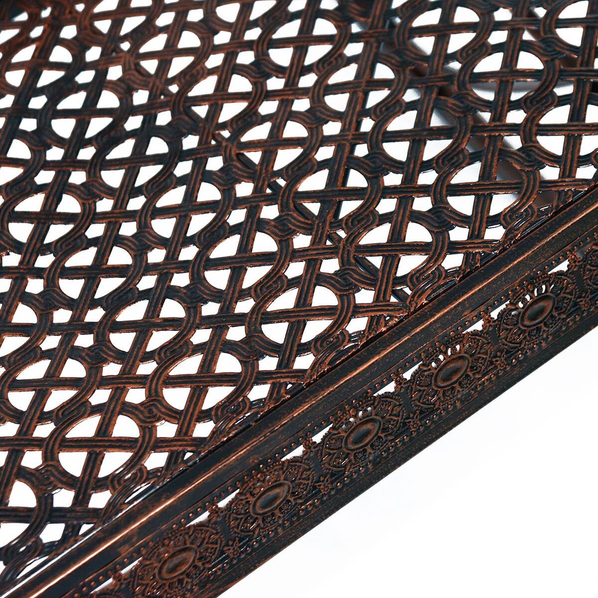 Outsunny Schaukelstuhl bronze Metall B/H/T: ca. 59x96x73 cm