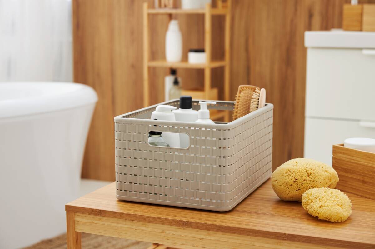 Rotho Korb COUNTRY Cappuccino B/H/L: ca. 27,8x19,1x36,8 cm