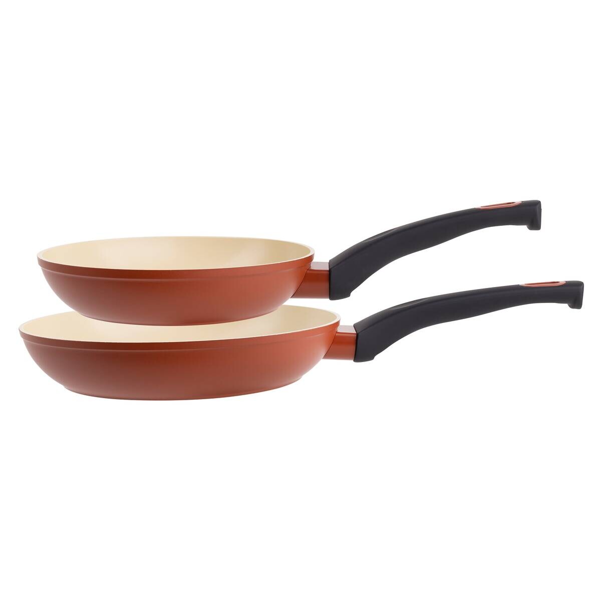 SAN IGNACIO Pfannenset SAFARI rot Aluminium 2 tlg.