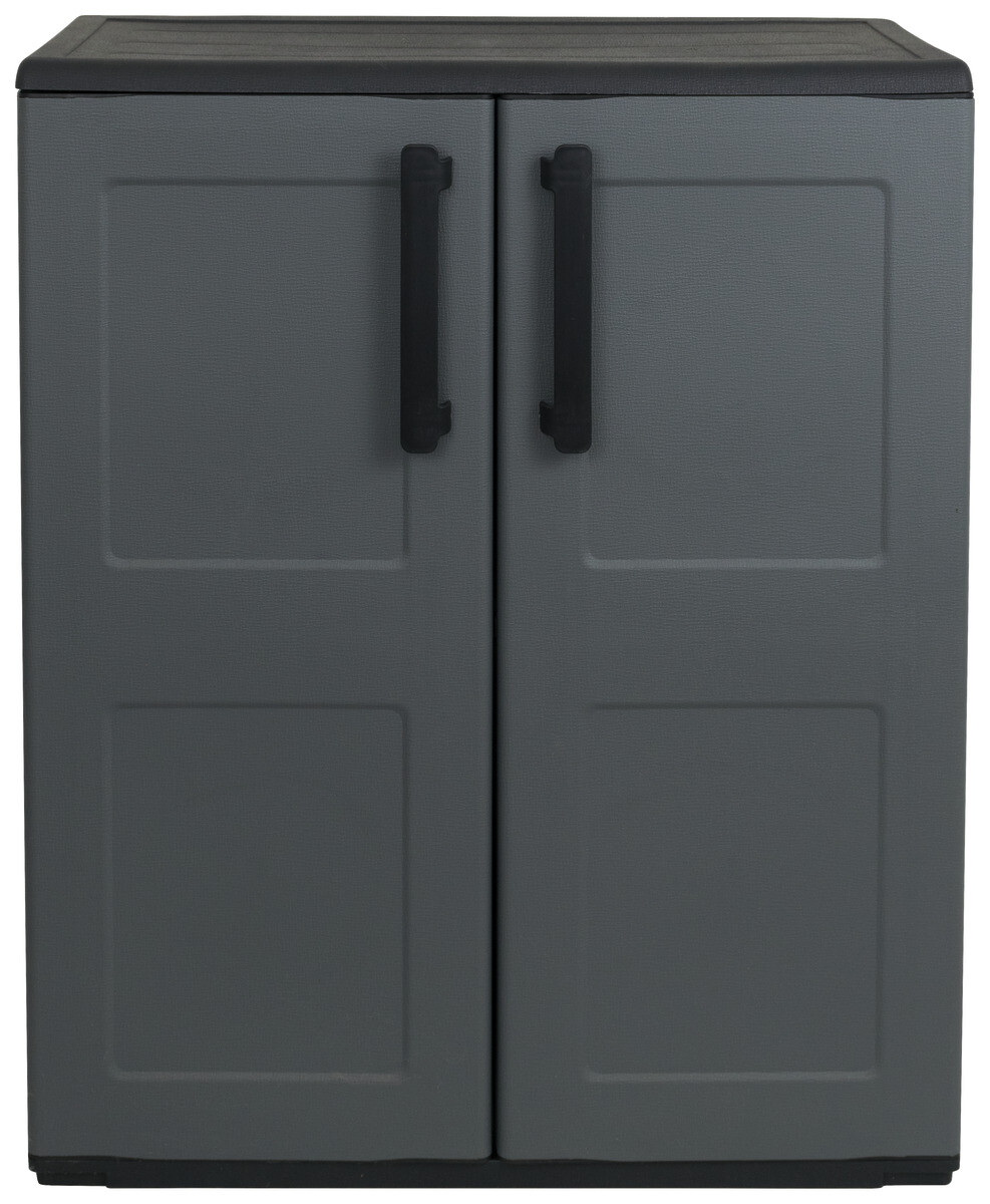 ArtPlast Kunststoffschrank Free niedrig grau Kunststoff B/H/T: ca. 68x84x37 cm