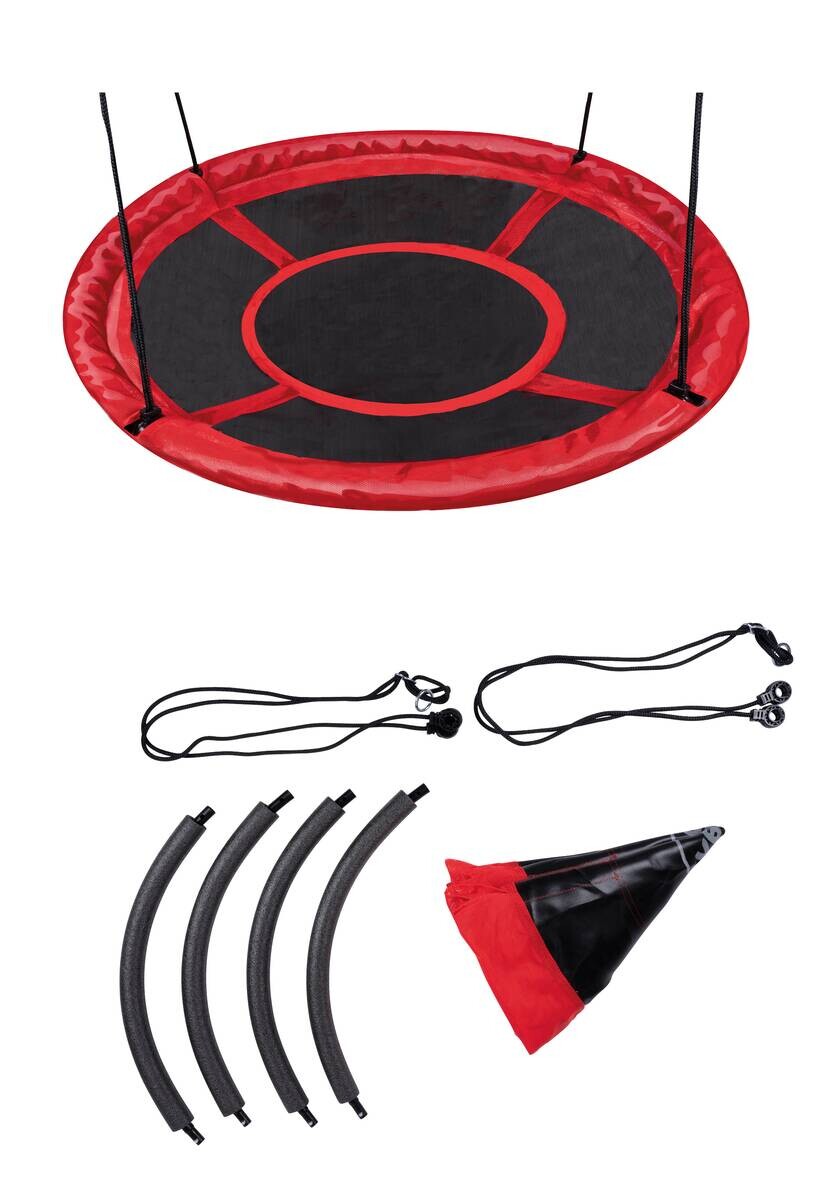 Nestschaukel rot B/H/L: ca. 110x5,5x110 cm